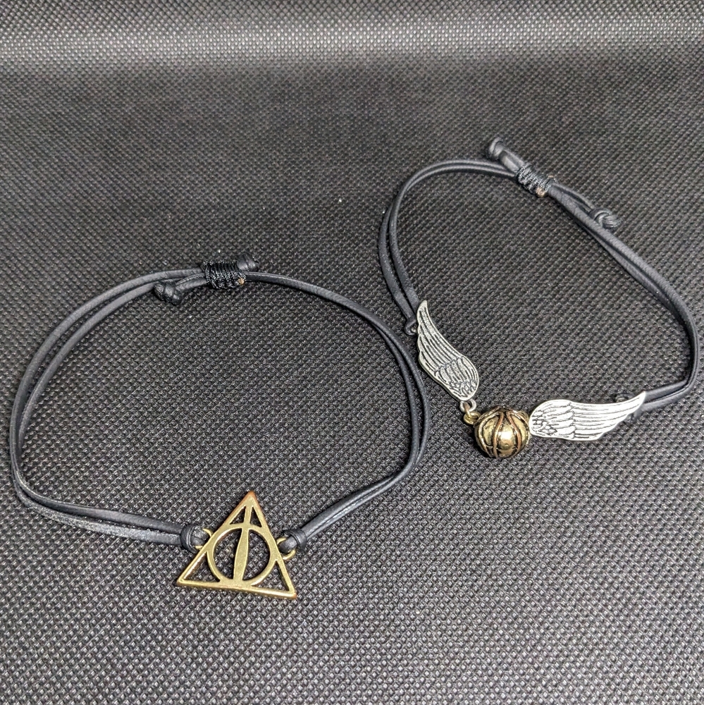 Harry Potter Bracelets Deathly Hallows Golden Snitch Pendants Warner Bros